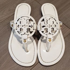 White Patent Miller Sandals
